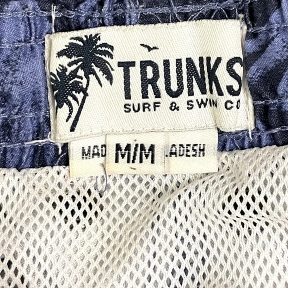 Trunks Surf & Swim Co. Navy Blue & Blue Swim Trunk Board Shorts